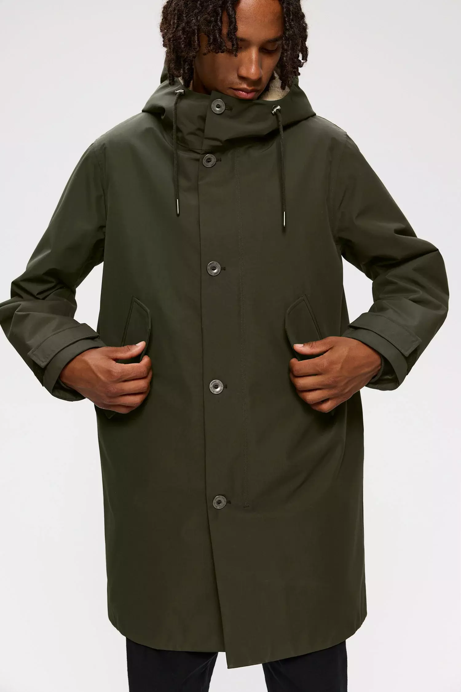 Elvine Figge Parka Dark Moss Herren Winterjacke Wasserfest grün
